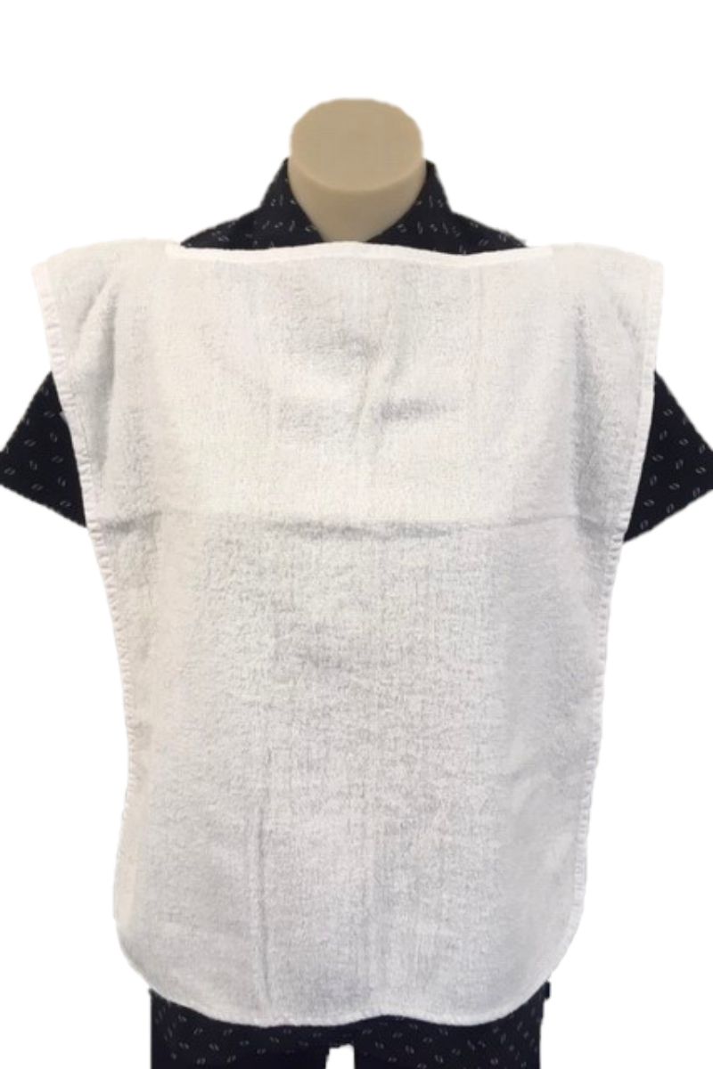 Clothing Protector Towelling White